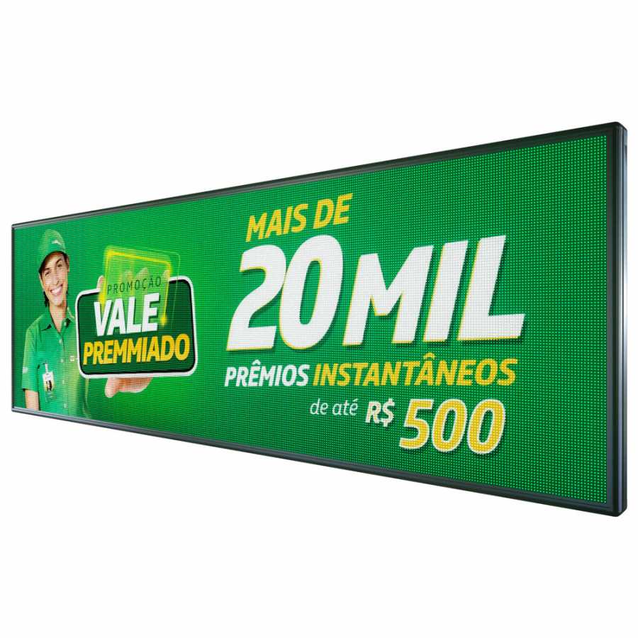 Painel De LED Para Propaganda P8 Full Color 295cm x 103cm